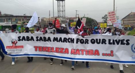 SABA SABA MARCH FOR OUR LIVES 2020: SAFEGUARDING THE RULE OF LAW AND INCREASING ACCESS TO JUSTICE IN LOCAL COMMUNITIES